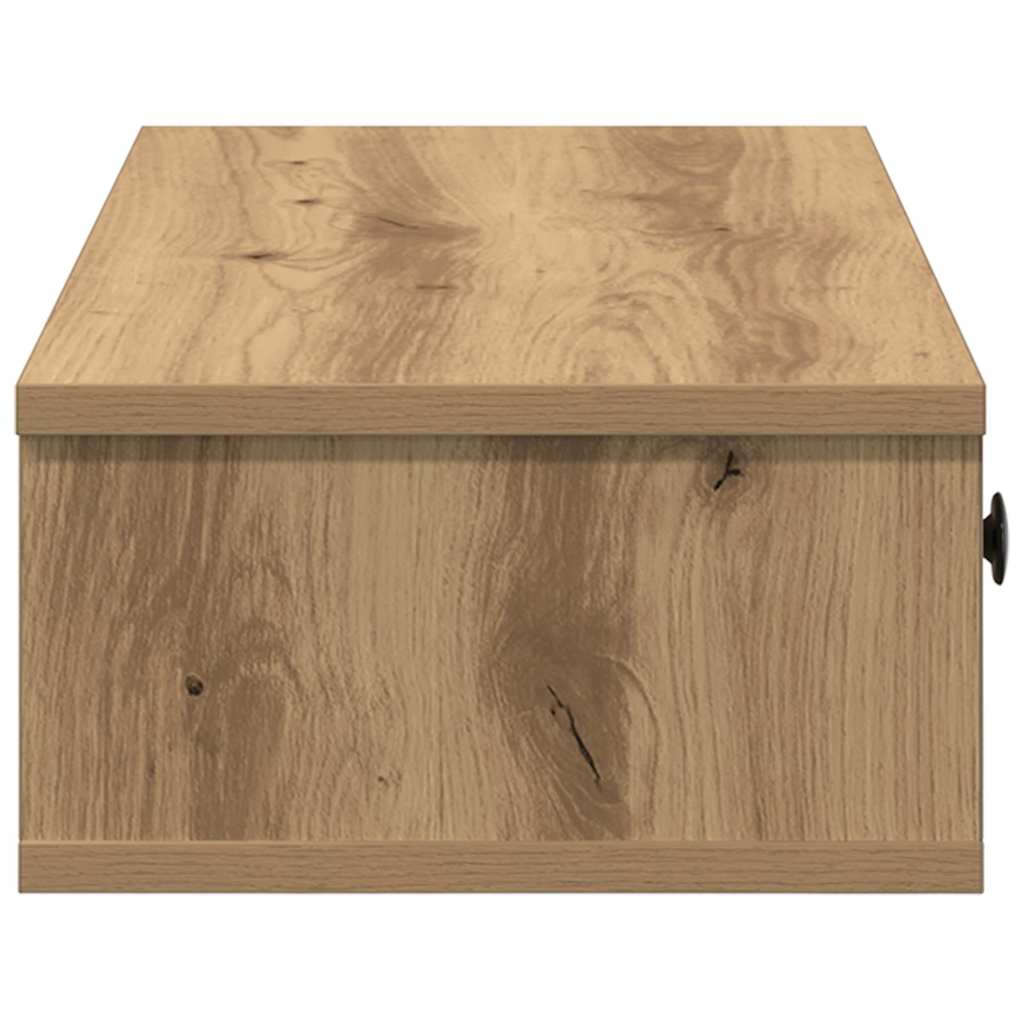 vidaXL Wandregal mit Schubladen Artisan-Eiche 100x37,5x19 cm