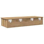 vidaXL Wandregal mit Schubladen Artisan-Eiche 100x37,5x19 cm
