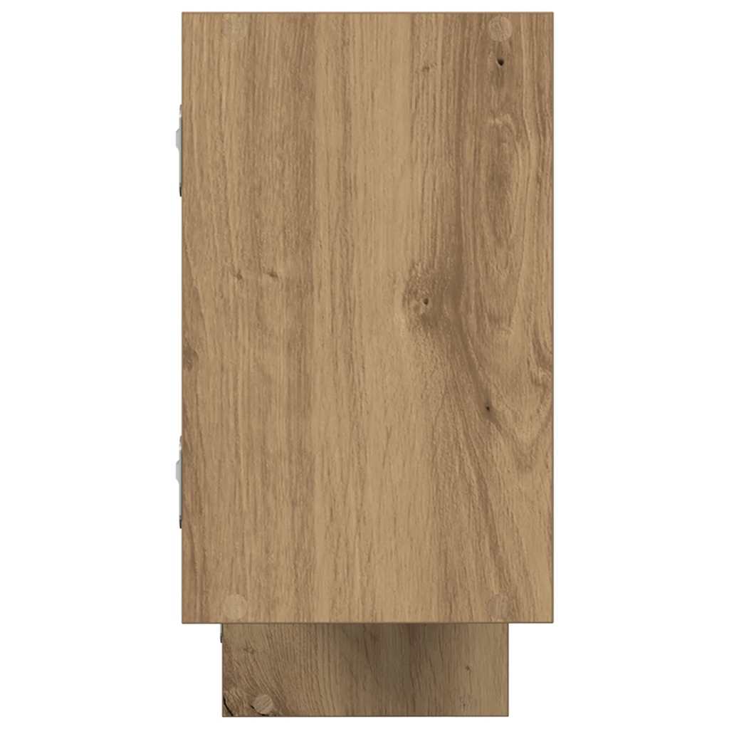 vidaXL Würfelregal 5 Fächer Artisan-Eiche Holzwerkstoff