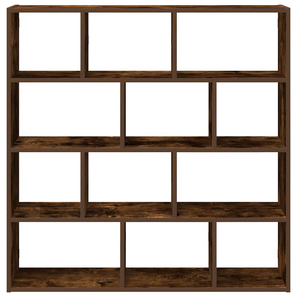 vidaXL Würfelregal 12 Fächer Räuchereiche Holzwerkstoff