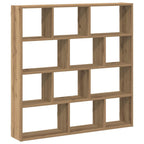 vidaXL Würfelregal 12 Fächer Artisan-Eiche Holzwerkstoff