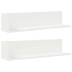 vidaXL Wandregale 2 Stk. Weiß 75x16,5x16,5 cm Holzwerkstoff