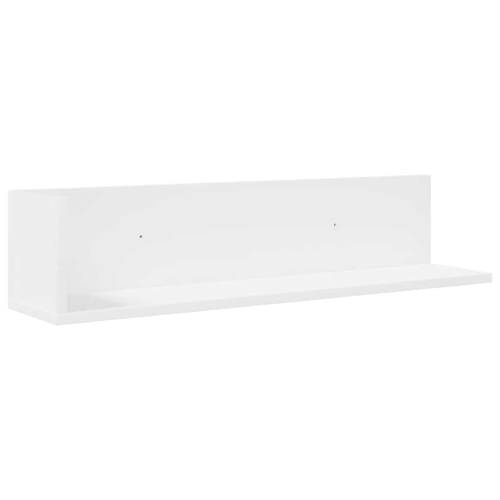 vidaXL Wandregale 2 Stk. Weiß 75x16,5x16,5 cm Holzwerkstoff