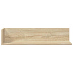 vidaXL Wandregale 2 Stk. Sonoma-Eiche 75x16,5x16,5 cm Holzwerkstoff
