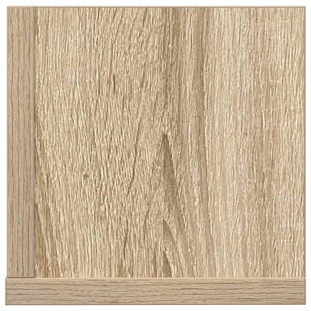 vidaXL Wandregale 2 Stk. Sonoma-Eiche 75x16,5x16,5 cm Holzwerkstoff