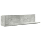 vidaXL Wandregale 2 Stk. Betongrau 75x16,5x16,5 cm Holzwerkstoff