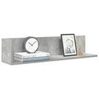 vidaXL Wandregale 2 Stk. Betongrau 75x16,5x16,5 cm Holzwerkstoff