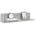 vidaXL Wandregale 2 Stk. Grau Sonoma 75x16,5x16,5 cm Holzwerkstoff