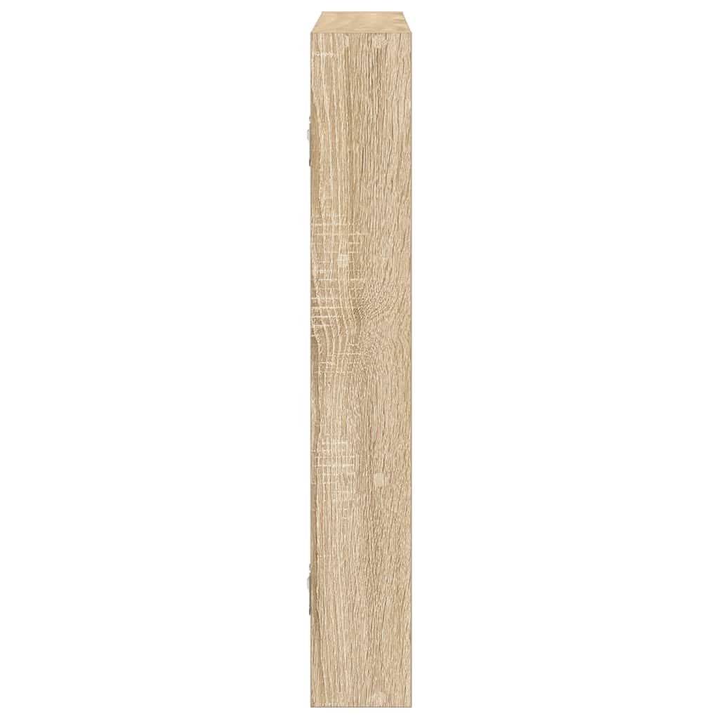 vidaXL Wandregal Sonoma-Eiche 43x9x60 cm Holzwerkstoff