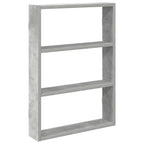 vidaXL Wandregal Betongrau 43x9x60 cm Holzwerkstoff