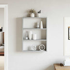 vidaXL Wandregal Betongrau 43x9x60 cm Holzwerkstoff