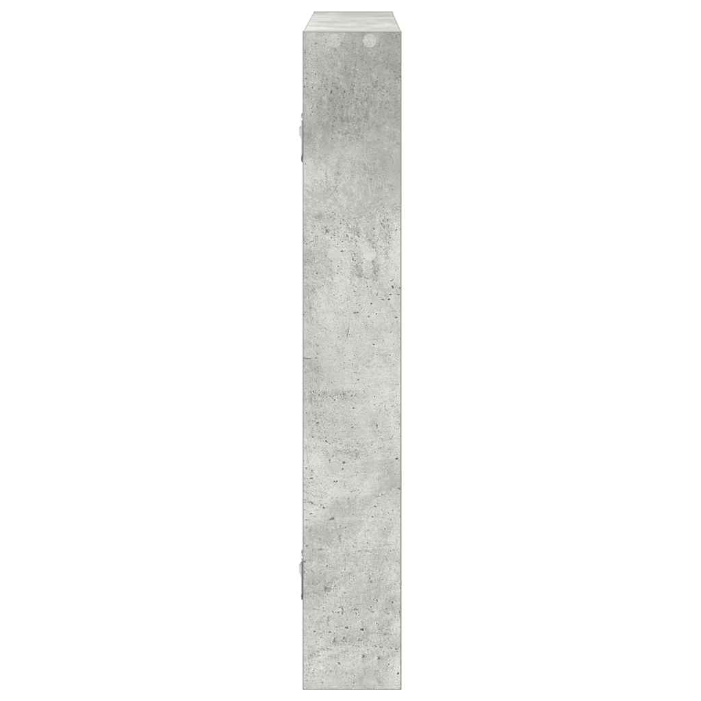 vidaXL Wandregal Betongrau 43x9x60 cm Holzwerkstoff