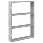 vidaXL Wandregal Betongrau 43x9x60 cm Holzwerkstoff