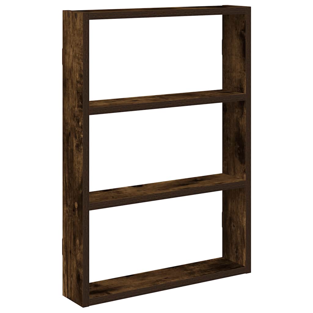 vidaXL Wandregal Räuchereiche 43x9x60 cm Holzwerkstoff