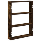 vidaXL Wandregal Räuchereiche 43x9x60 cm Holzwerkstoff
