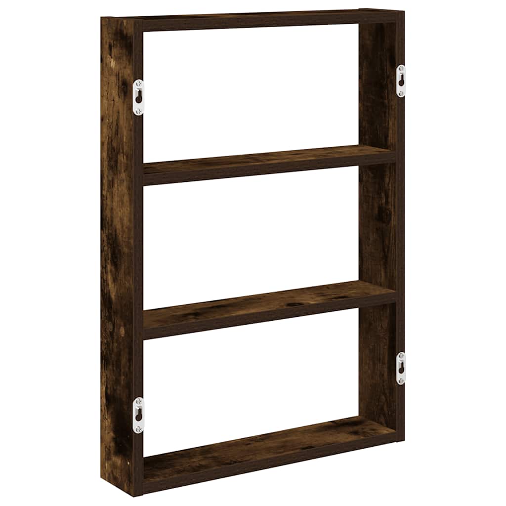 vidaXL Wandregal Räuchereiche 43x9x60 cm Holzwerkstoff
