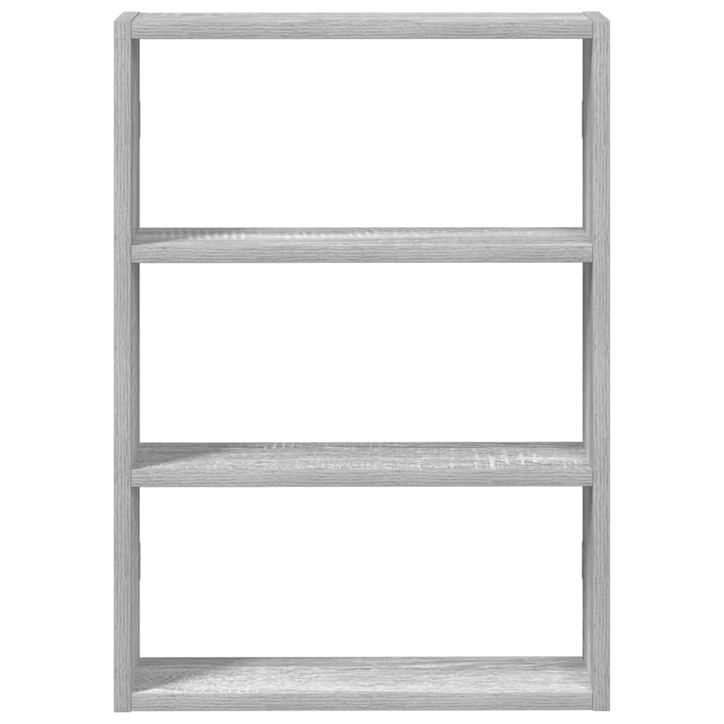 vidaXL Wandregal Grau Sonoma 43x9x60 cm Holzwerkstoff