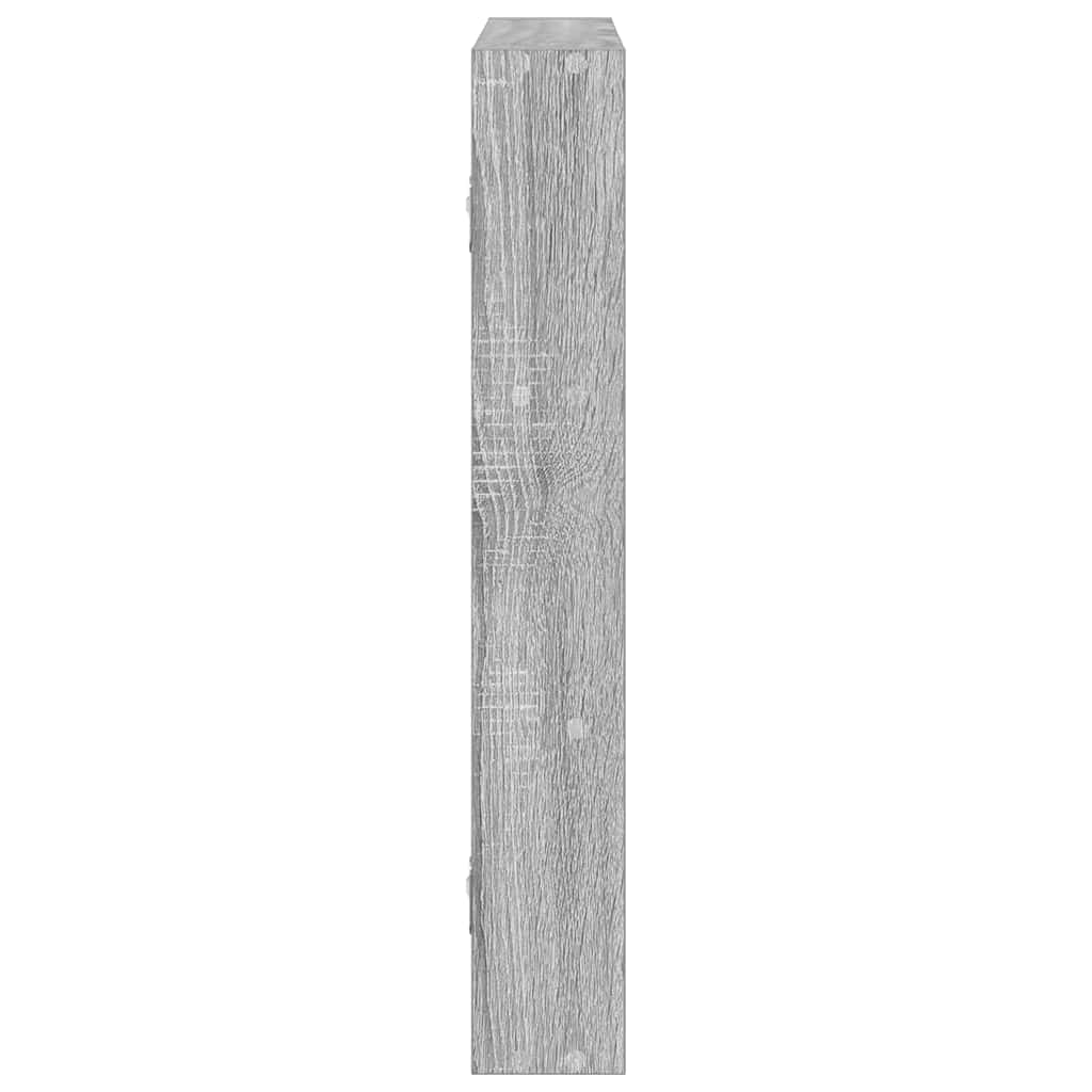 vidaXL Wandregal Grau Sonoma 43x9x60 cm Holzwerkstoff