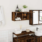 vidaXL Bad-Wandschrank Räuchereiche 60x25x30 cm Holzwerkstoff
