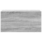 vidaXL Bad-Wandschrank Grau Sonoma 60x25x30 cm Holzwerkstoff