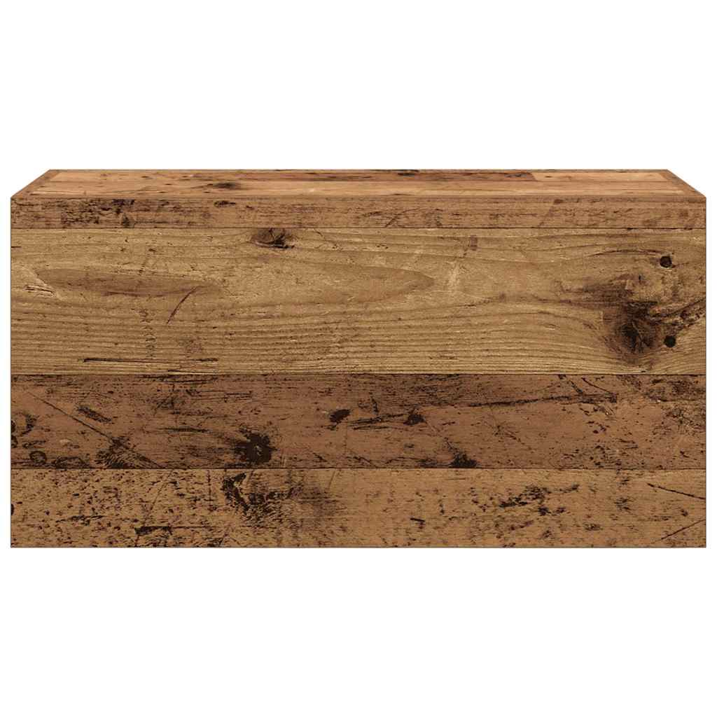 vidaXL Bad-Wandschrank Altholz-Optik 60x25x30 cm Holzwerkstoff