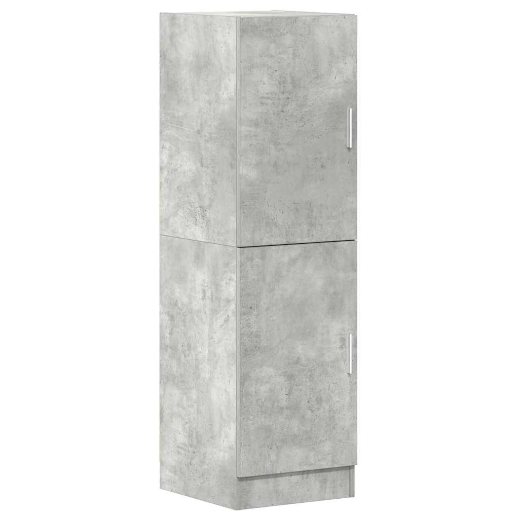 vidaXL Küchenschrank Betongrau 38x41,5x131,5 cm Holzwerkstoff