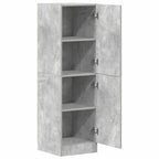 vidaXL Küchenschrank Betongrau 38x41,5x131,5 cm Holzwerkstoff