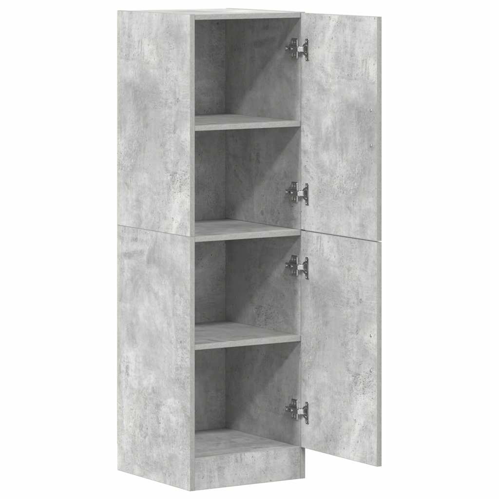 vidaXL Küchenschrank Betongrau 38x41,5x131,5 cm Holzwerkstoff