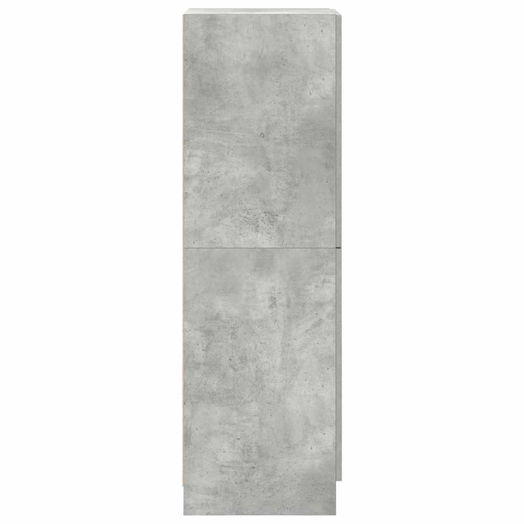 vidaXL Küchenschrank Betongrau 38x41,5x131,5 cm Holzwerkstoff