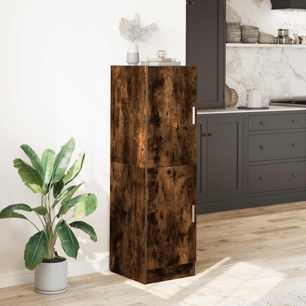 vidaXL Küchenschrank Räuchereiche 38x41,5x131,5 cm Holzwerkstoff