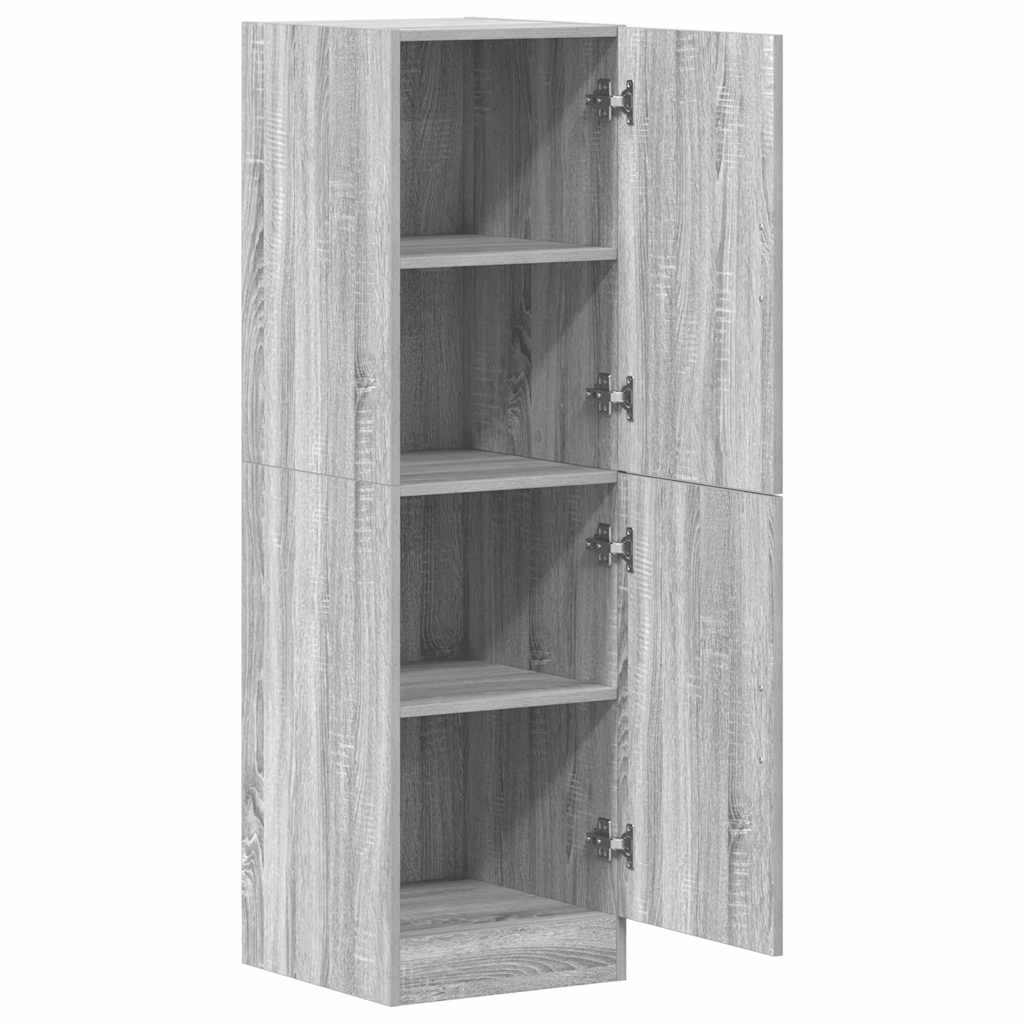 vidaXL Küchenschrank Grau Sonoma 38x41,5x131,5 cm Holzwerkstoff