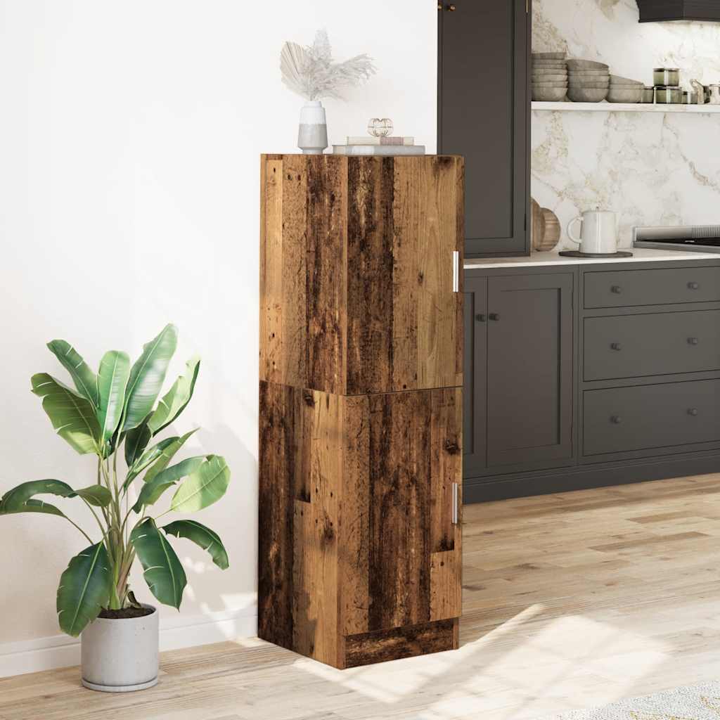 vidaXL Küchenschrank Altholz-Optik 38x41,5x131,5 cm Holzwerkstoff