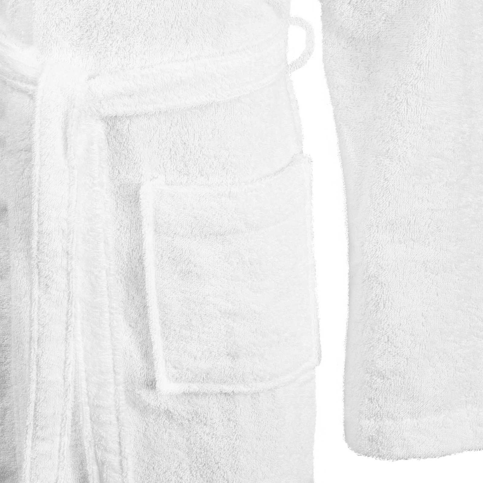 vidaXL Bademantel KINN Weiß M Baumwolle