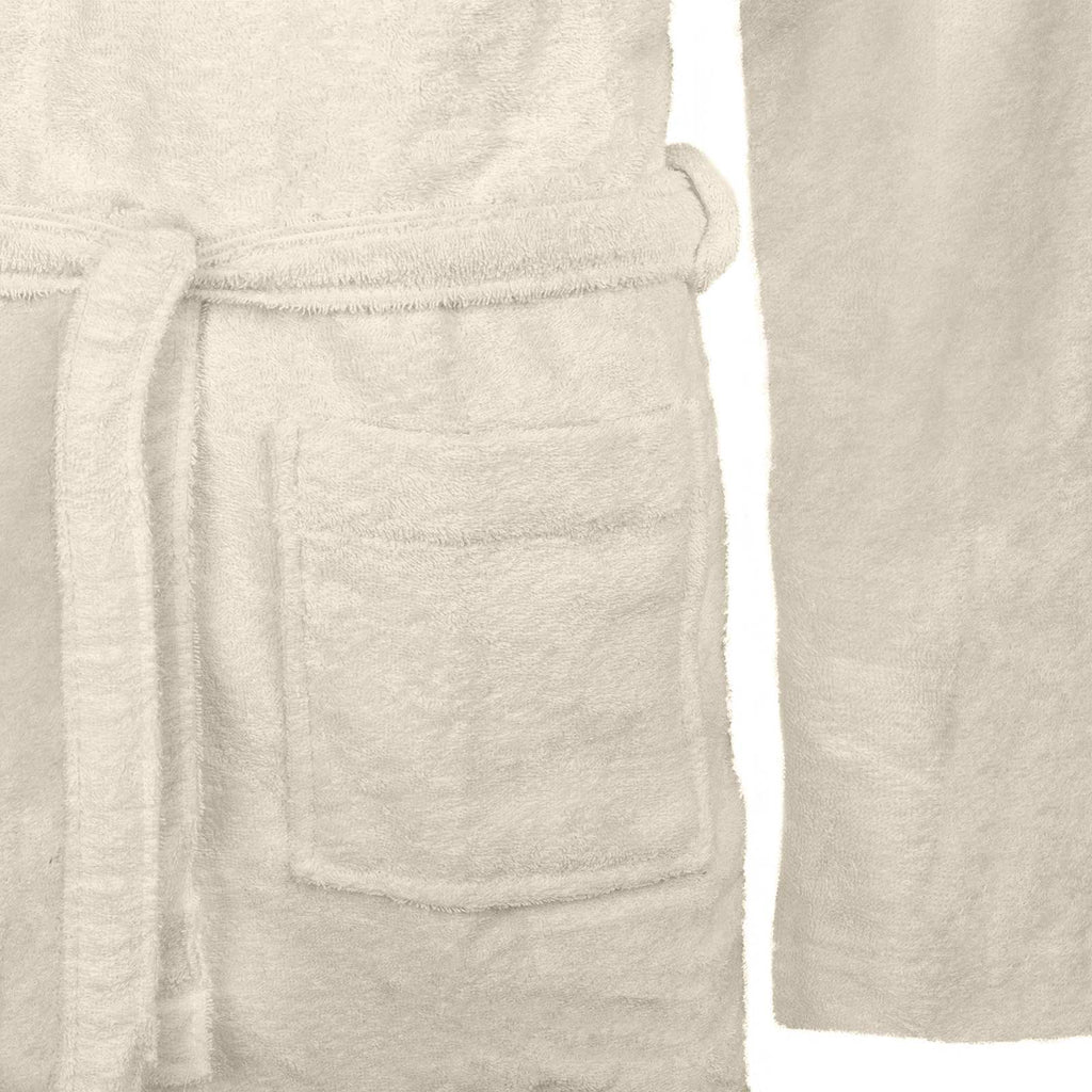 vidaXL Bademantel KINN Creme M Baumwolle