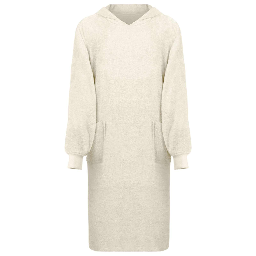 vidaXL Decken-Hoodie KINN Creme XL Baumwolle