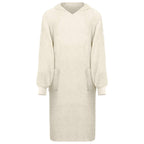 vidaXL Decken-Hoodie KINN Creme XL Baumwolle