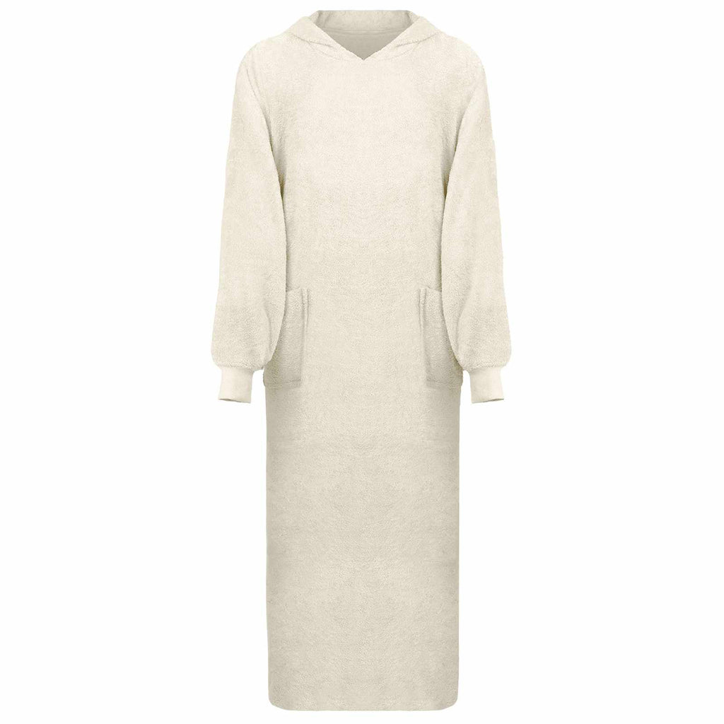 vidaXL Decken-Hoodie KINN Creme XXL Baumwolle