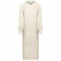 vidaXL Decken-Hoodie KINN Creme XXL Baumwolle