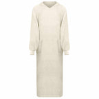 vidaXL Decken-Hoodie KINN Creme XXL Baumwolle