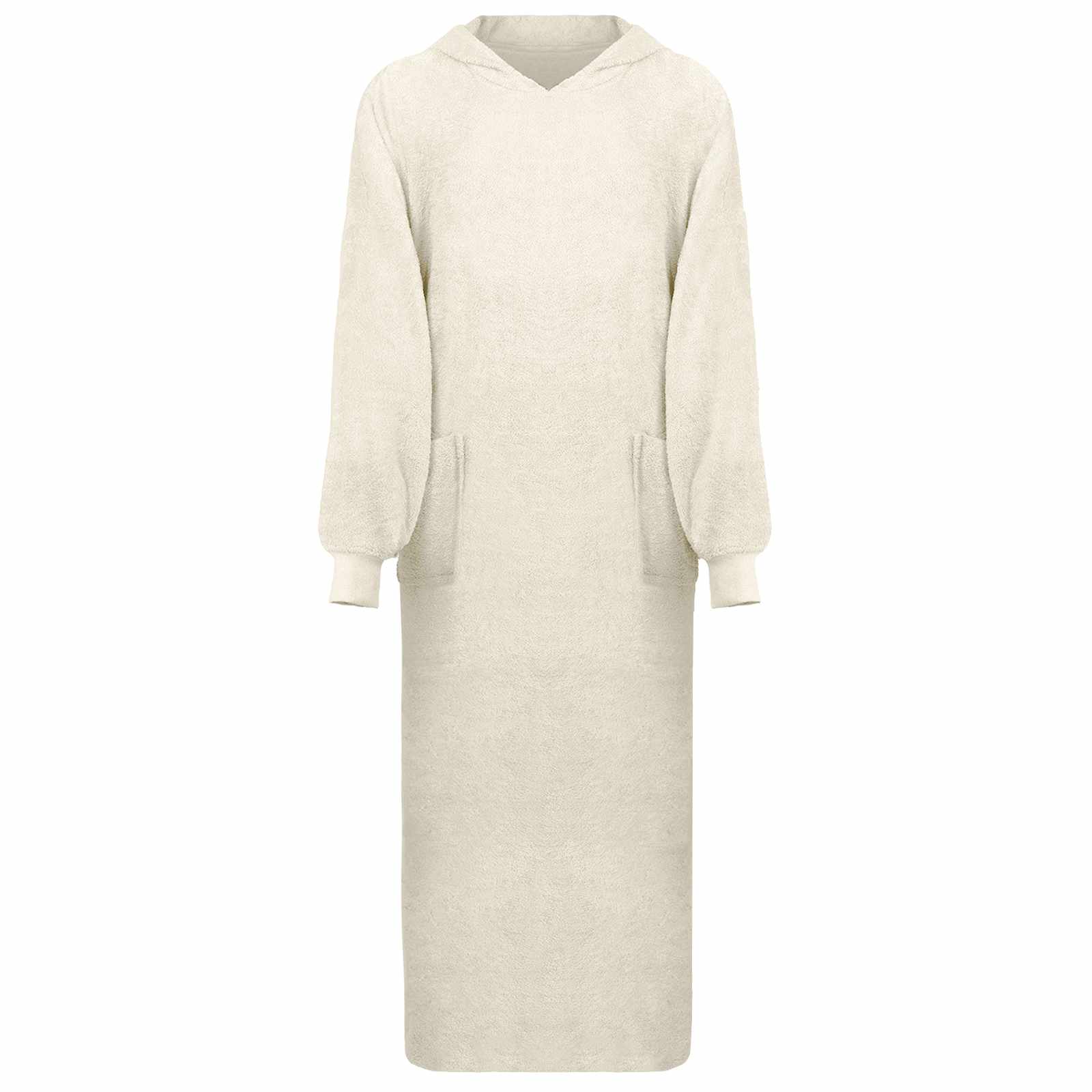 vidaXL Decken-Hoodie KINN Creme XXL Baumwolle