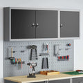 vidaXL Werkzeugschrank-Set 5 pcs Schwarz Pulverbeschichteter Stahl