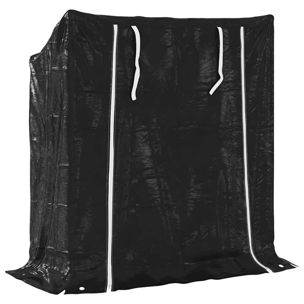 vidaXL Brennholzregal mit Regenschutz 100,5x40,5x110,5 cm