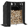 vidaXL Brennholzregal mit Regenschutz 100,5x40,5x110,5 cm