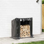 vidaXL Brennholzregal mit Regenschutz 101x61x110,5 cm Verzinkter Stahl