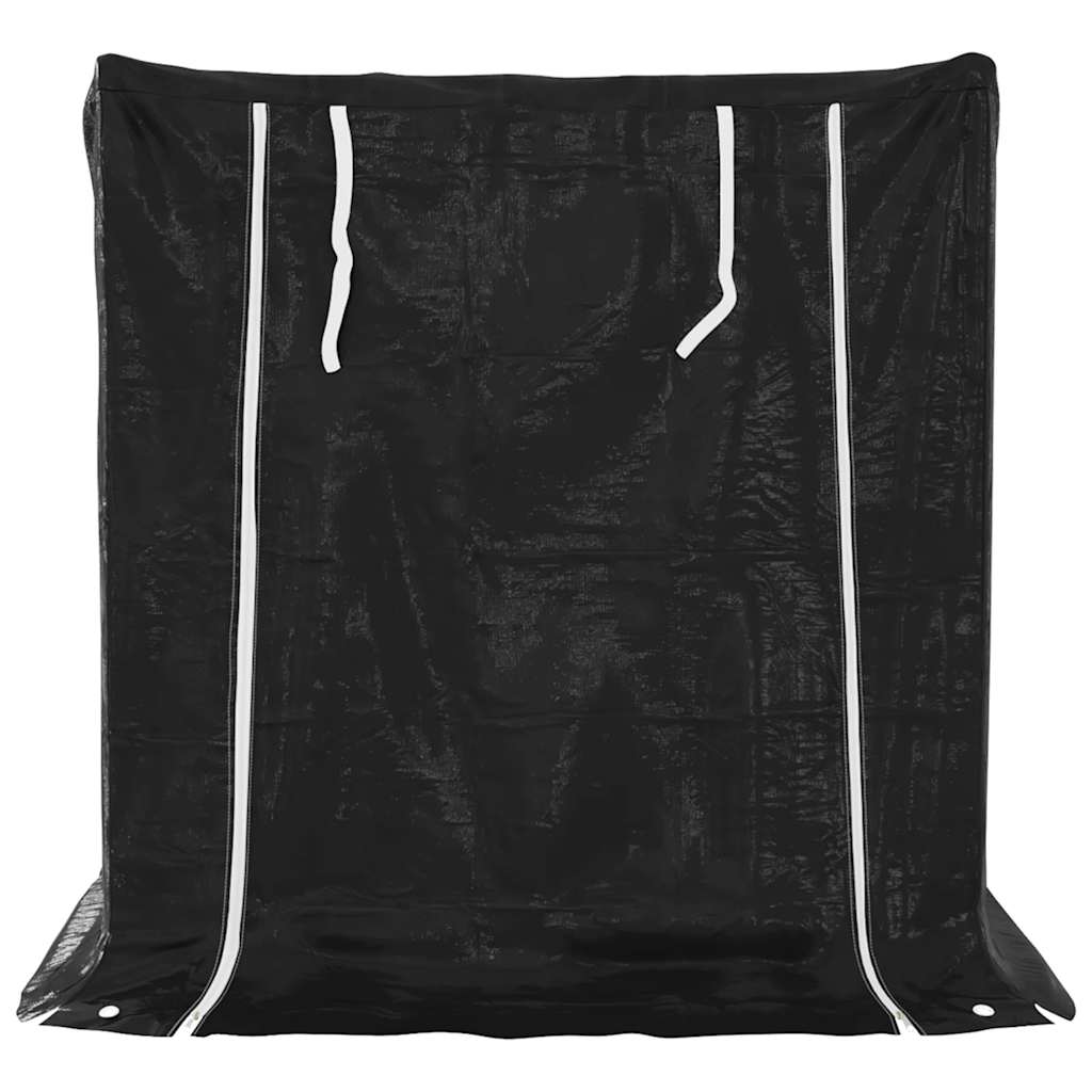 vidaXL Brennholzregal mit Regenschutz 101x61x110,5 cm Verzinkter Stahl