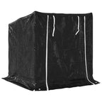 vidaXL Brennholzregal mit Regenschutz 101x61x110,5 cm Verzinkter Stahl
