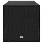 vidaXL Outdoor-Kissenbox Schwarz 100x55x55,5 cm Poly Rattan