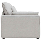 vidaXL Modulares Sofa Endmodul mit Armlehne Kissen Wolkengrau 100 cm
