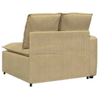 vidaXL Modulares Sofa Endmodul mit Armlehne Kissen Graugrün 100cm