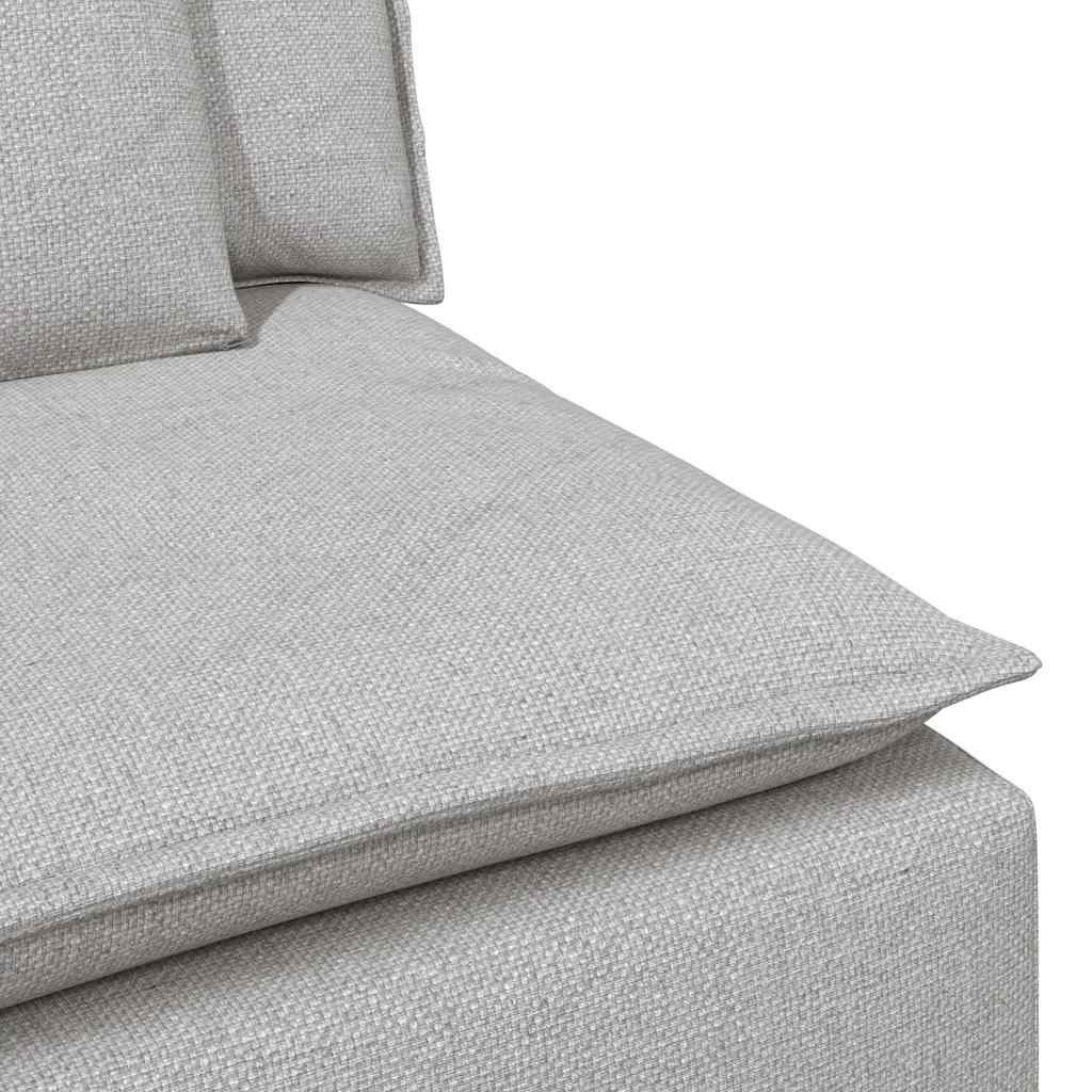 vidaXL Modulares Sofa Mittelmodul mit Kissen Wolkengrau 100 cm